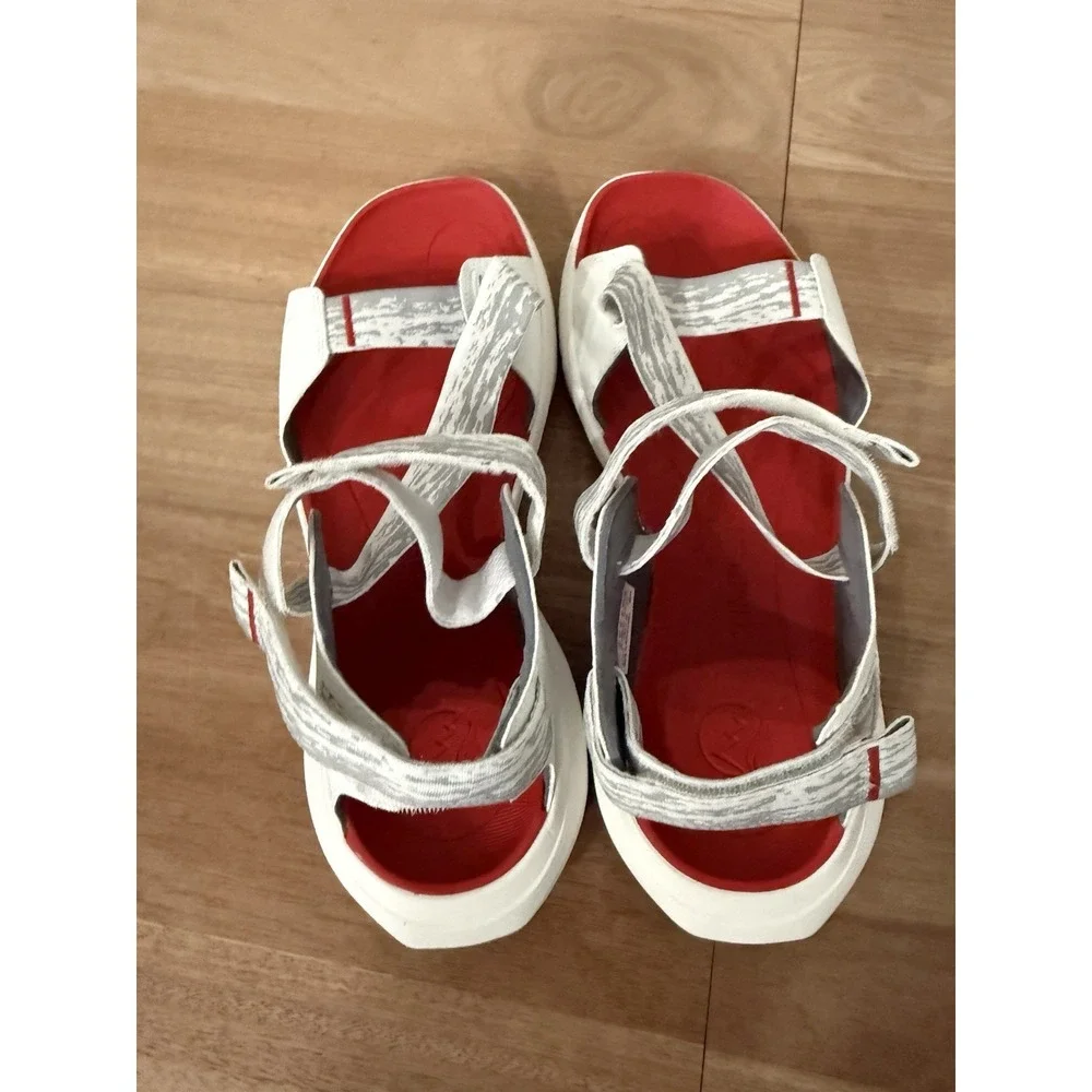 Timberland Motion‎ Dune Backstrap Sandals Men's Size 10 White Gray Red New